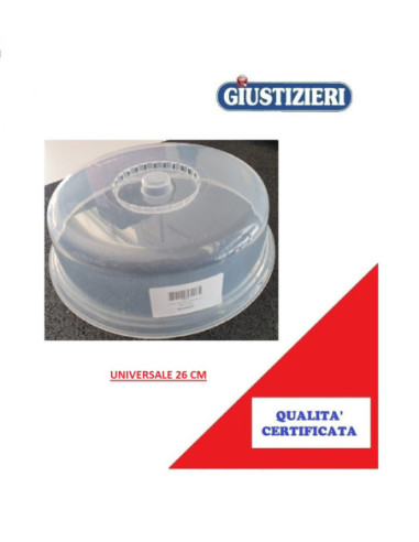 5316641 copri vivande universale microonde d=26cm h=6cm tras - giustizierishop.it