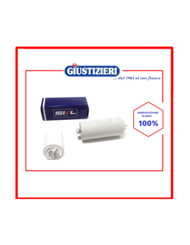 12ag027 condensatore 50µf 450v universale 2 poli 4 faston ø5 - giustizierishop.it