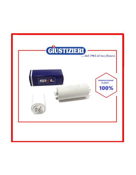 12ag027 condensatore 50µf 450v universale 2 poli 4 faston ø5 - giustizierishop.it