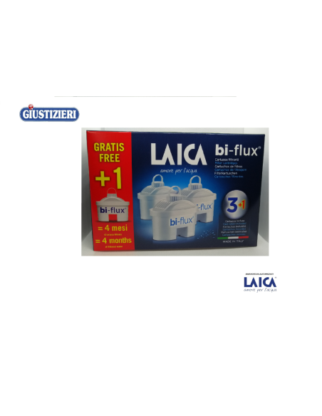 f4m filtri per caraffa laica bi-flux cartucce 3+1 gratis - giustizierishop.it