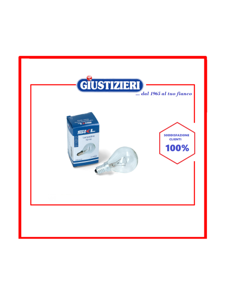 lmp104un  lampadina forno sferica e14-45 40w 230v skl - giustizierishop.it