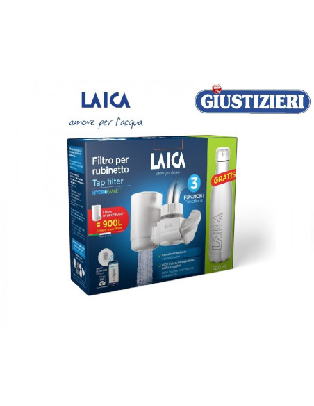 filtro per rubinetto venezia laica  + 1 borraccia 0.5l in ac - giustizierishop.it