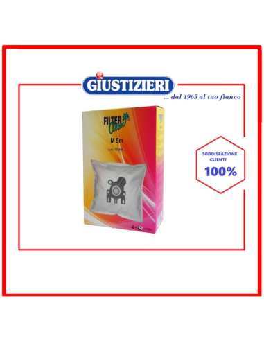m5/6/8m m5m sacchetti microfiltro per miele f/j/m 4 pz + 1 f - giustizierishop.it