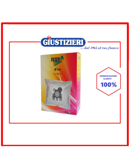 m5/6/8m m5m sacchetti microfiltro per miele f/j/m 4 pz + 1 f - giustizierishop.it