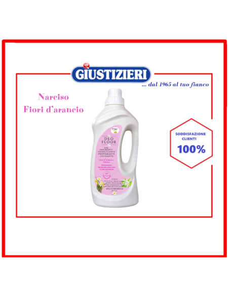 tecnoclean - deo floor - igienizzante pavimenti 1lt -  narci - giustizierishop.it