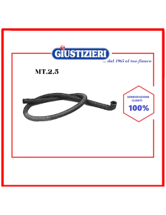tubo scarico mt.2,5 con pipa - raccordi 19/21 mm - giustizierishop.it