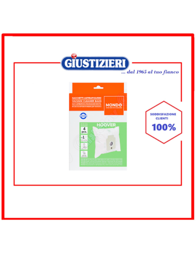 set 4 sacchetti aspirapolvere compatibili hoover h63 - giustizierishop.it