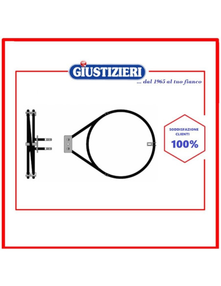 resistenza forno ventilato ø190 w2000 v230 - electrolux 3970 - giustizierishop.it