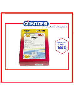 ph2m sacchetti micromax 4pz + 1 filtro hepa - giustizierishop.it