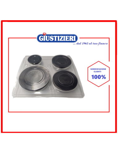 kit cappellotti+spartifiamma 4 fuochi indesit/ariston - giustizierishop.it