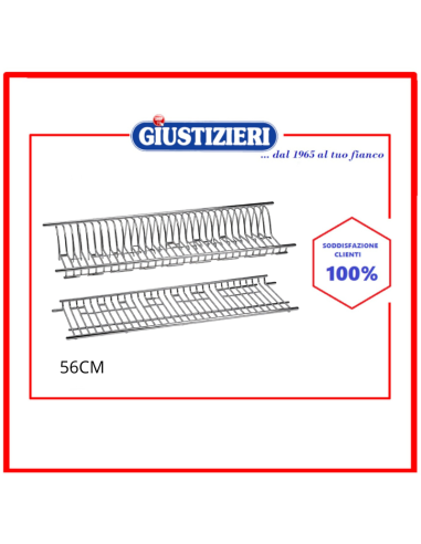 scolapiatti cm 56 inox - giustizierishop.it