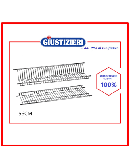 scolapiatti cm 56 inox - giustizierishop.it