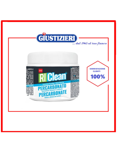 percarbonato di sodio 500g originale lavatrice riclean - giustizierishop.it