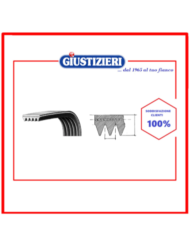 cinghia poly-v 2010 h7 indesit c00311014 - whirlpool 4801121 - giustizierishop.it