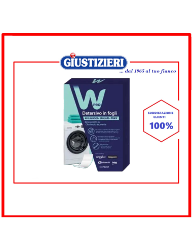 wpro detersivo per bucato in fogli 40 lavaggi - giustizierishop.it
