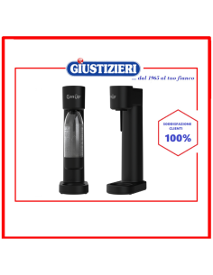 kit soda maker lite nero water solution con bottiglia e bomb - giustizierishop.it