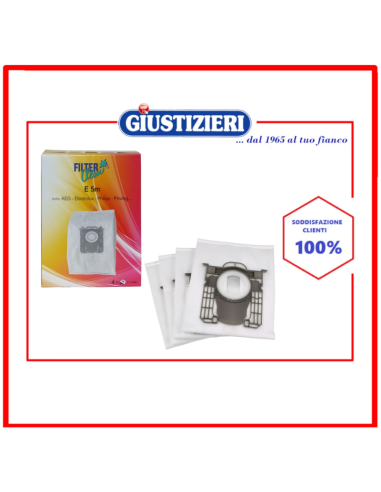 e5/ph5m e5m sacchetti mikromax 4 pz + 2 filtri - giustizierishop.it