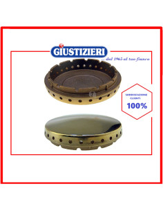 spartifiamma ottone forato lucido rapido ilve smalvic piano cottura