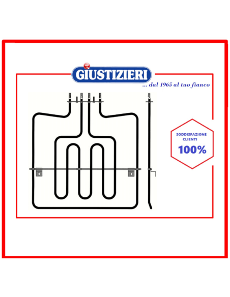 resistenza doppia-forno w 1200/1800 v 230 - giustizierishop.it