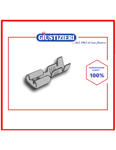 faston femmina antisfil. 6,3x0,8i8 - giustizierishop.it