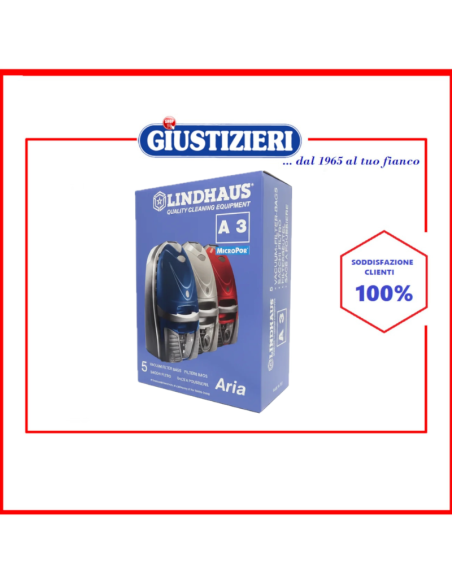 sacchi carta l4 lindhaus 10pz + filtri x healthcare - giustizierishop.it