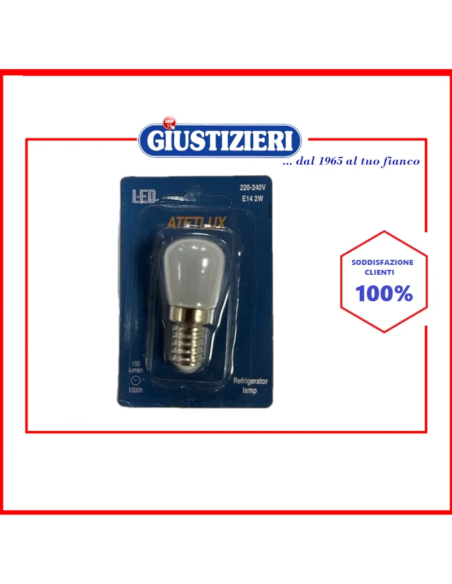 lampadina led per frigo - 2 w e14 220-230 v - giustizierishop.it