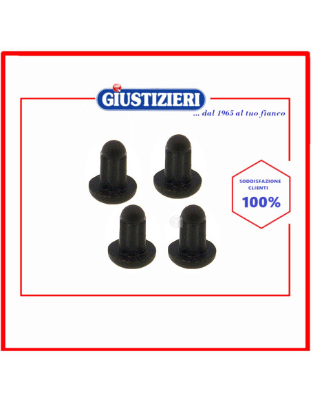 kit 4 gommini griglia sacchetto piano cottura ricambi cucina