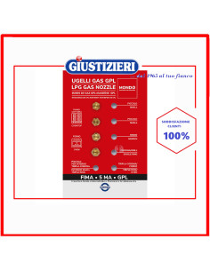 set 4 ugelli gas gpl 5ma mondo piano cottura fima