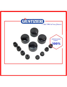 manopola nera 4pz piano cottura universale