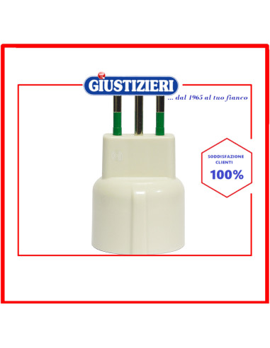 set 10 adattatori spina italiana 2p+t 10a presa shuko 2p+t 16a