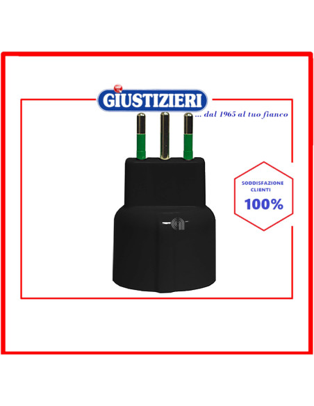 set 10 adattatori spina italiana 2p+t 10a presa shuko 2p+t 16a