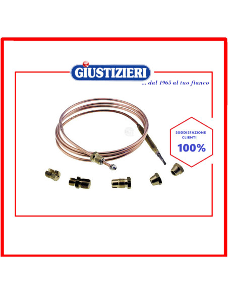 kit termocoppia con raccordi 120cm piano cottura universale