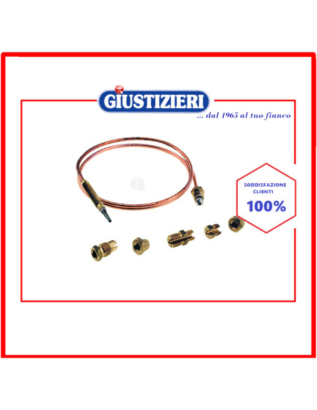 kit termocoppia con raccordi 60cm piano cottura universale