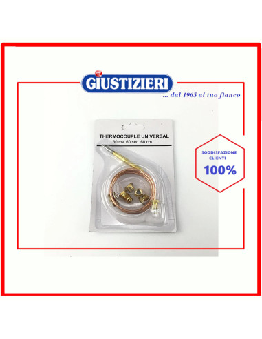 kit termocoppia con raccordi 60cm piano cottura universale