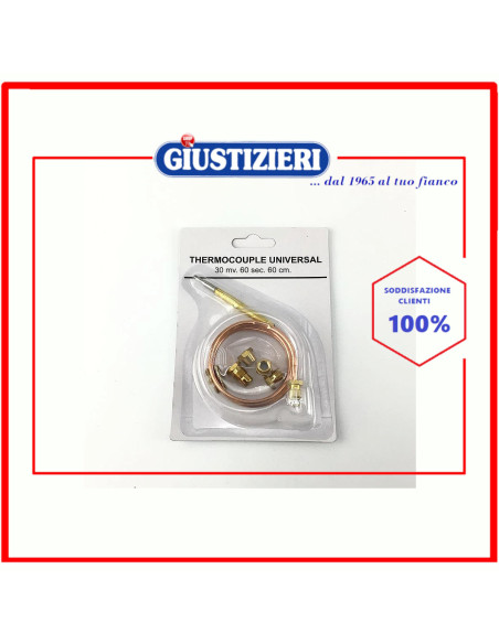 kit termocoppia con raccordi 60cm piano cottura universale