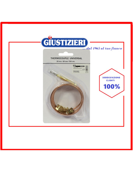 kit termocoppia con raccordi 150cm piano cottura universale