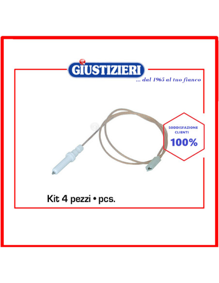 kit candeletta accensione piano cottura nardi 4 pezzi
