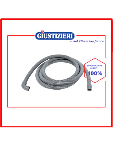 tubo scarico con pipa 3,5m 90° lavatrice universale