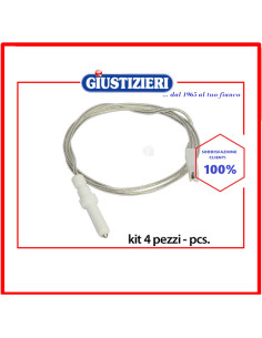 kit 4 pezzi candeletta di accensione piano cottura ariston creda hotpoint indesit scholtes