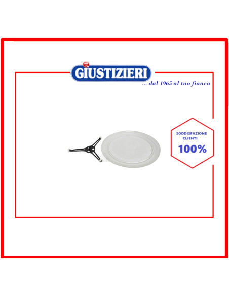 piatto con supporto d=245mm forno a microonde universale