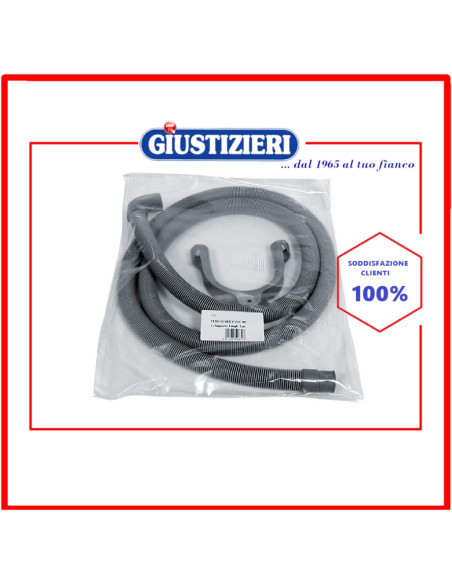 tubo scarico raccordo con supporto 1,5m lavatrice universale