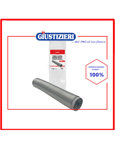 tubo in alluminio diam.100mm 2mt mondo cappa aspirante universale