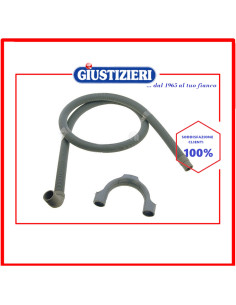 tubo scarico raccordo con supporto 2,5m lavatrice universale
