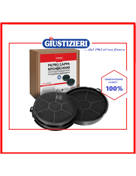 set 2 filtro carbone circolare eff73 mondo cappa aspirante bompani faber smeg