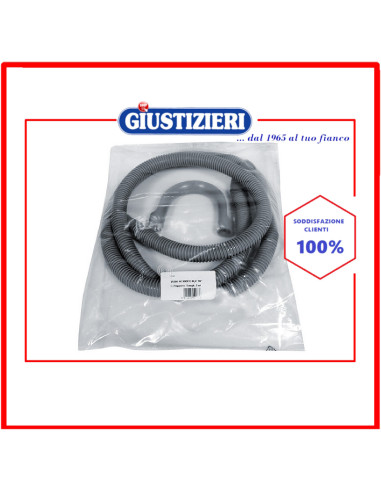 kit tubo scarico con supporto 1,5m lavatrice universale