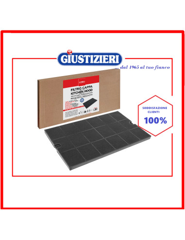 filtro carbone rettangolare 27x45cm mondo cappa aspirante faber electrolux