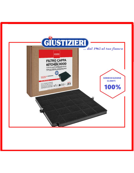 filtro carbone rettangolare type 16 f16cs mondo cappa aspirante electrolux elica
