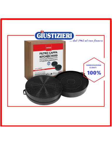 set 2 filtro carbone circolare mondo cappa aspirante electrolux bosch