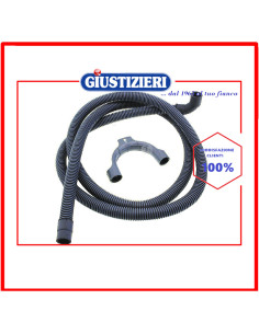 kit tubo scarico con supporto 2,5m lavatrice universale