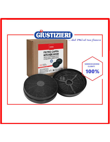 set 2 filtro carbone circolare mondo cappa aspirante candy brandt
